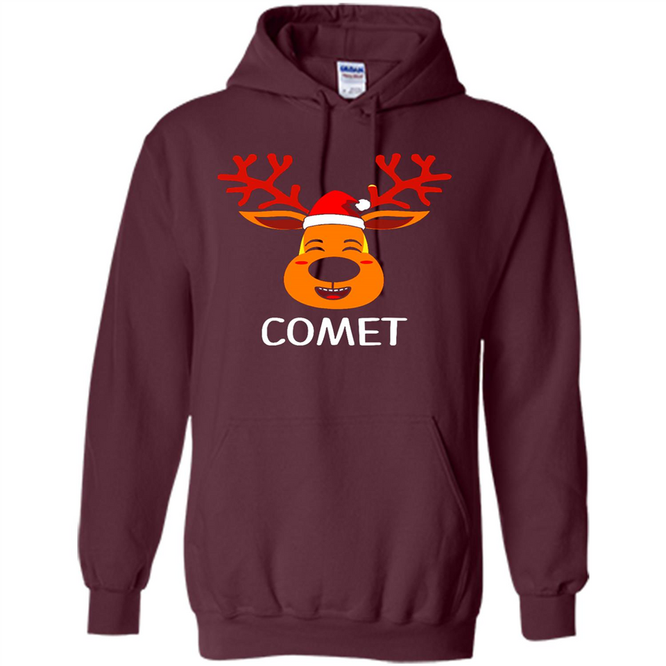 Comet Santa Claus Funny Xmas Holiday T-Shirt - Hoodie
