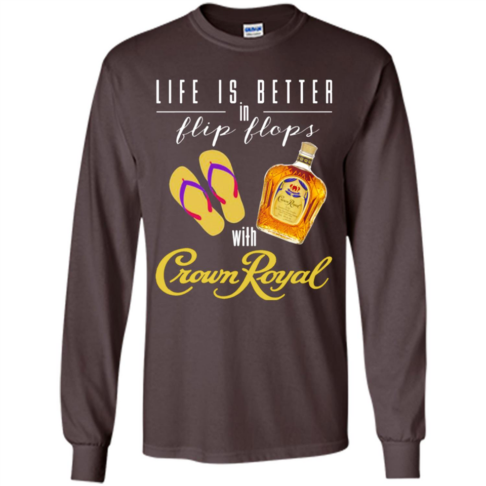 LIFE IS BETTER IN FLIP FLOPS WITH CROWN ROYAL