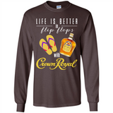 LIFE IS BETTER IN FLIP FLOPS WITH CROWN ROYAL