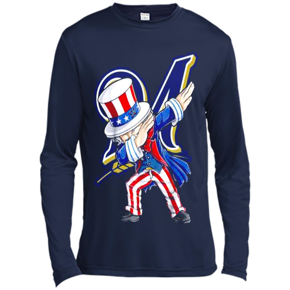 MLB MILWAUKEE BREWERS UNCLE SAM DABBING INDEPENDENCE DAY