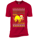 Merry Slothmas Sloth Christmas Sweater PINGPONG - Premium Short Sleeve T-Shirt