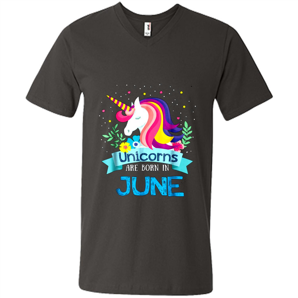 Unicorns are born in June Birthday Rainbow Gift Ladies Custom