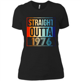 Retro Straight Outta 1976 42 Years Old - Ladies' Boyfriend T-Shirt