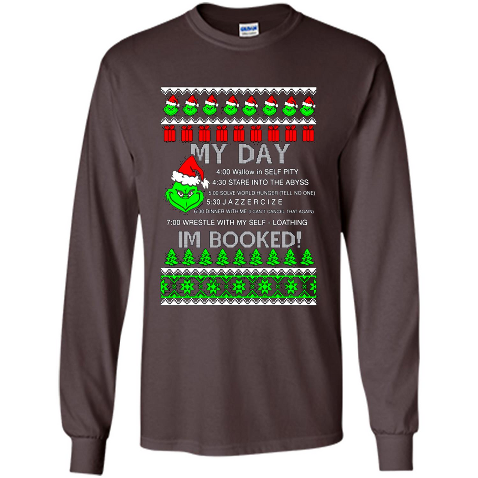 Mr Grinch my day I’m booked Christmas sweater PINGPONG