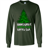 Looks Great Little Full Lotta Sap Funny Christmas PINGPONG