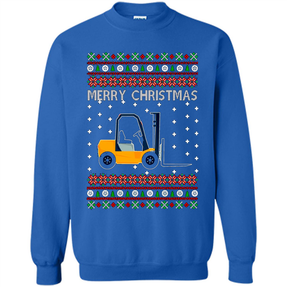 Merry Christmas Forklift ugly sweatshirt PINGPONG