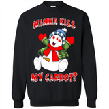 Snowman Wanna Kiss My Carrot Christmas - Sweatshirt