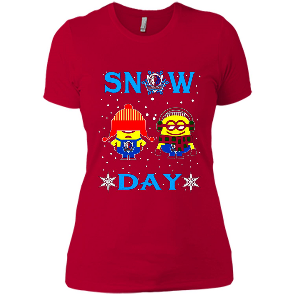 Snow Day Shirt For Dallas Mavericks Vs Minion Fans pingpong