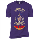 October Guy With Three Sides Quiet Fun Crazy - Premium Short Sleeve T-Shirt