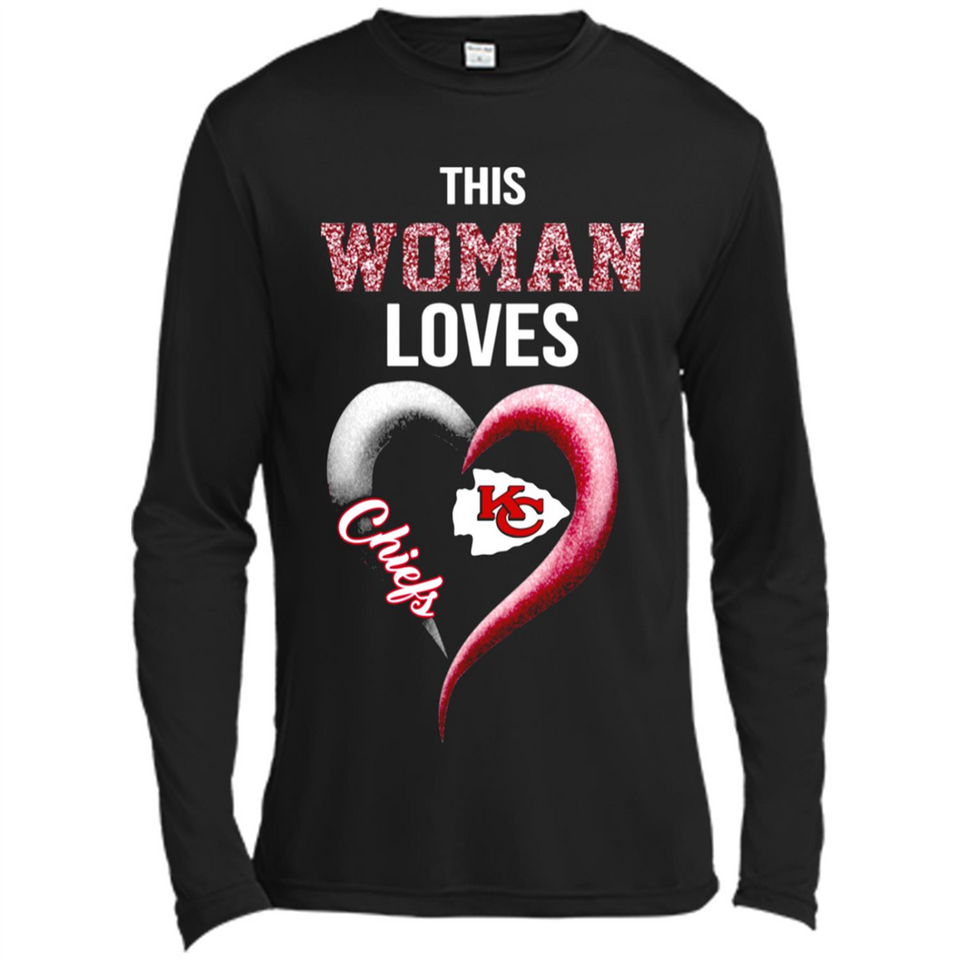 This Woman love Chiefs NFL football team - Canvas Long Sleeve T-Shirt
