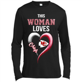 This Woman love Chiefs NFL football team - Canvas Long Sleeve T-Shirt