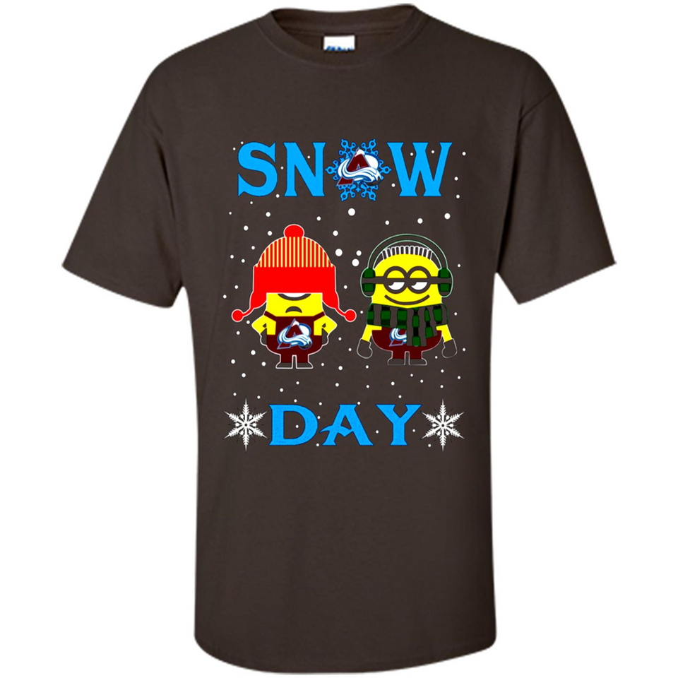 Snow Day Shirt For Colorado Avalanche Vs Minion Fans pingpong