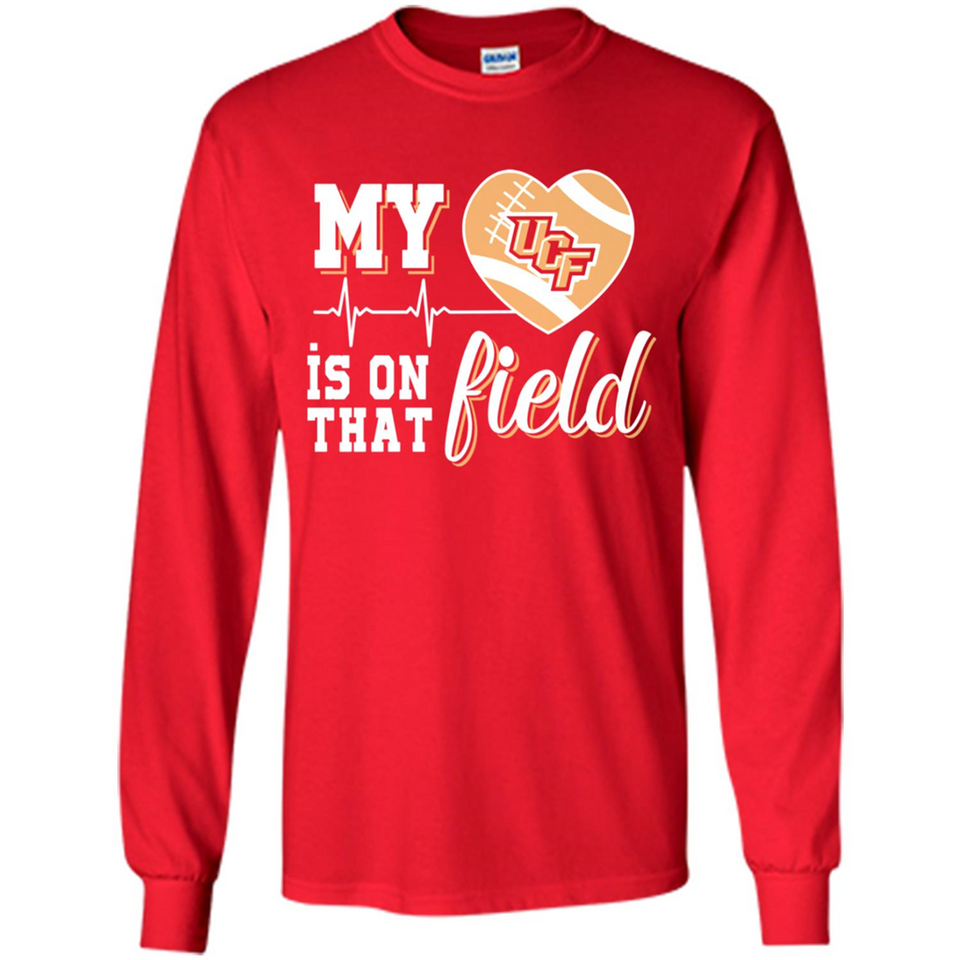 UCF Knights Football My Heart is on that Field - Long Sleeve T-Shirt