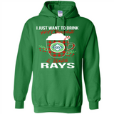 I Just Want To Drink Hot Chocolate & Watch Tampa Bay Rays Ugly Christmas Sweater PINGPONG