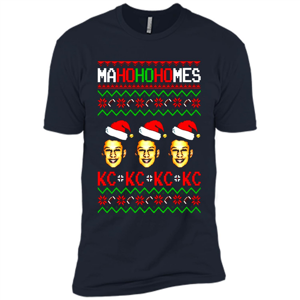 Patrick Mahomes Ma Ho Ho Homes Christmas sweatshirt PINGPONG - Premium Short Sleeve T-Shirt