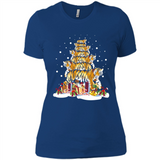 Tiger Christmas Tree Funny Merry Christmas - Ladies' Boyfriend T-Shirt