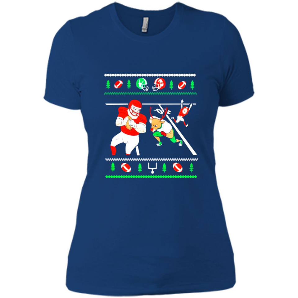 Santa vs Deer Football Ugly Christmas PINGPONG
