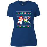Santa vs Deer Football Ugly Christmas PINGPONG