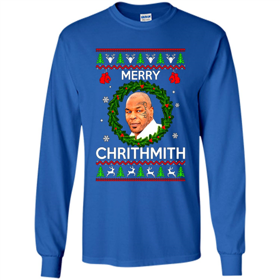 Mike Tyson Merry Chritmith Christmas Sweatshirt PINGPONG