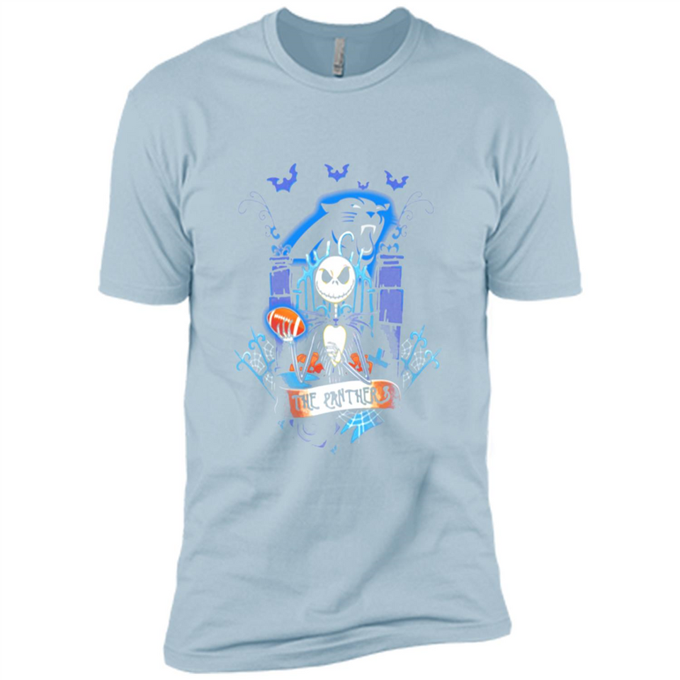 Carolina Panthers Halloween The Nightmare Before Christmas - Premium Short Sleeve T-Shirt