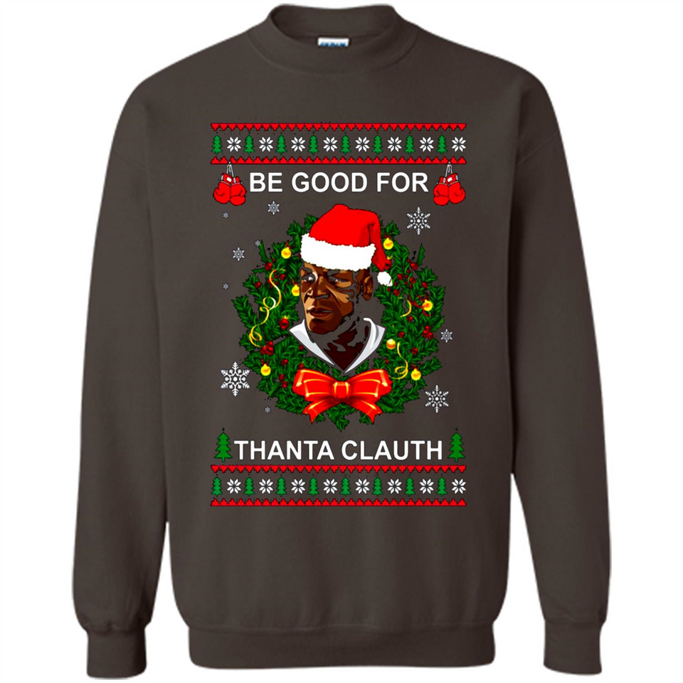 Mike Tyson Thanta Clauth Santa Claus Christmas sweater PINGPONG