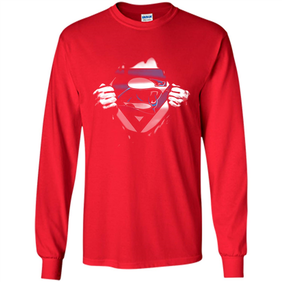 Carolina Panthers And Superman Fans - Long Sleeve T-Shirt