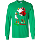 Merry Christmas Santa Claus With Big Dog sweater PINGPONG
