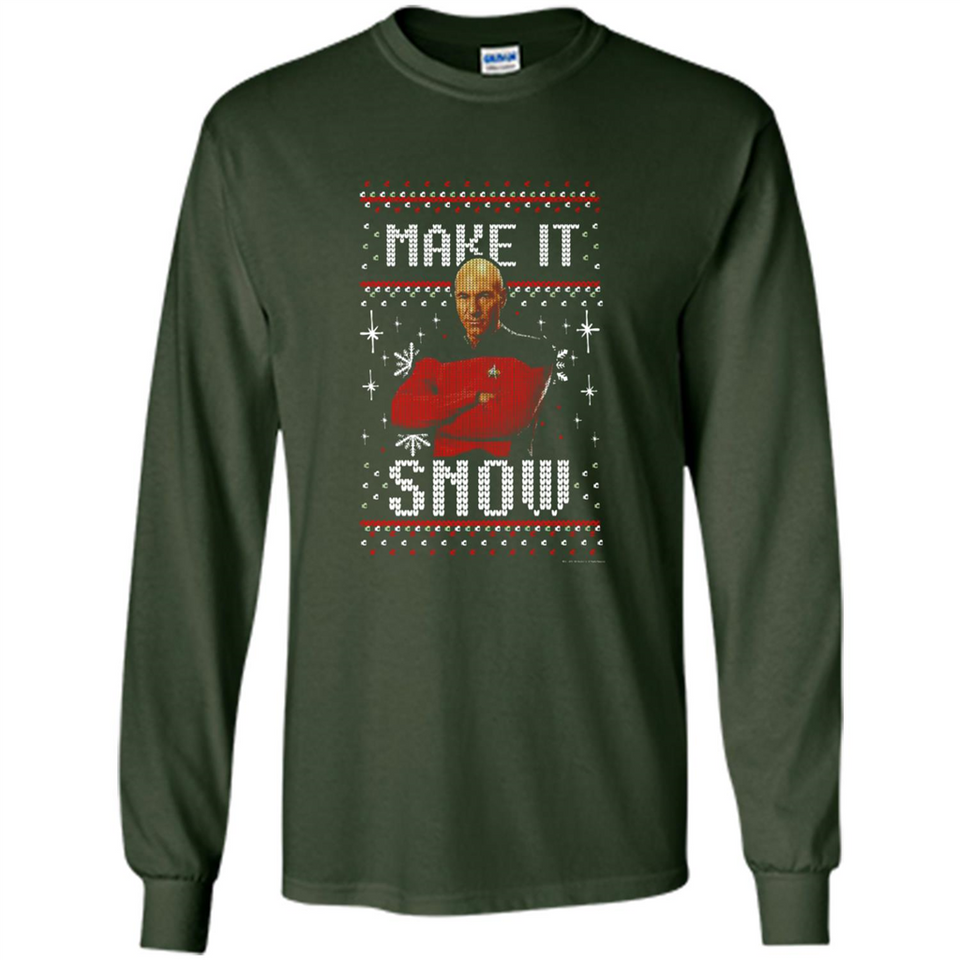 Make It Snow Jean-Luc Picard Star Trek PINGPONG