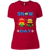 Snow Day Shirt For Boston Celtics Vs Minion Fans pingpong