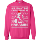 All I Want For Christmas Is Harambe Christmas - Sweatshirt