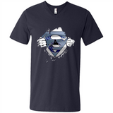 Vancouver Canucks And Superman Fans - Men's V-Neck