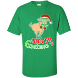 Christmas Merry Goatmas Goat Shirt Santa Hat - Shirt