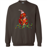 Christmas Lights Sloth Long Sleeve Santa Sloth - Sweatshirt