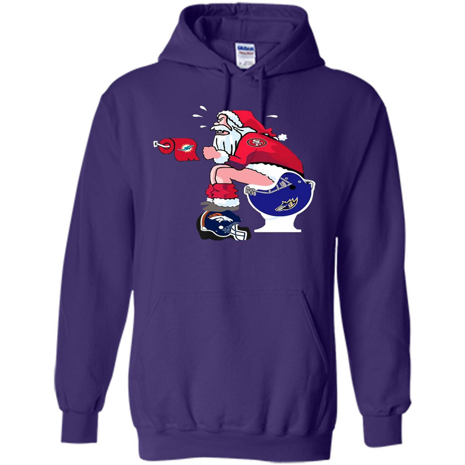 San Francisco 49ers Santa Claus Toilet