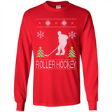 roller hockey Christmas ugly