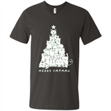 Merry Catmas - Merry Christmas Cat Lover Mug PINGPONG - Men's V-Neck
