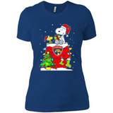 Florida Panthers Snoopy Ugly Christmas Sweaters - Ladies' Boyfriend T-Shirt