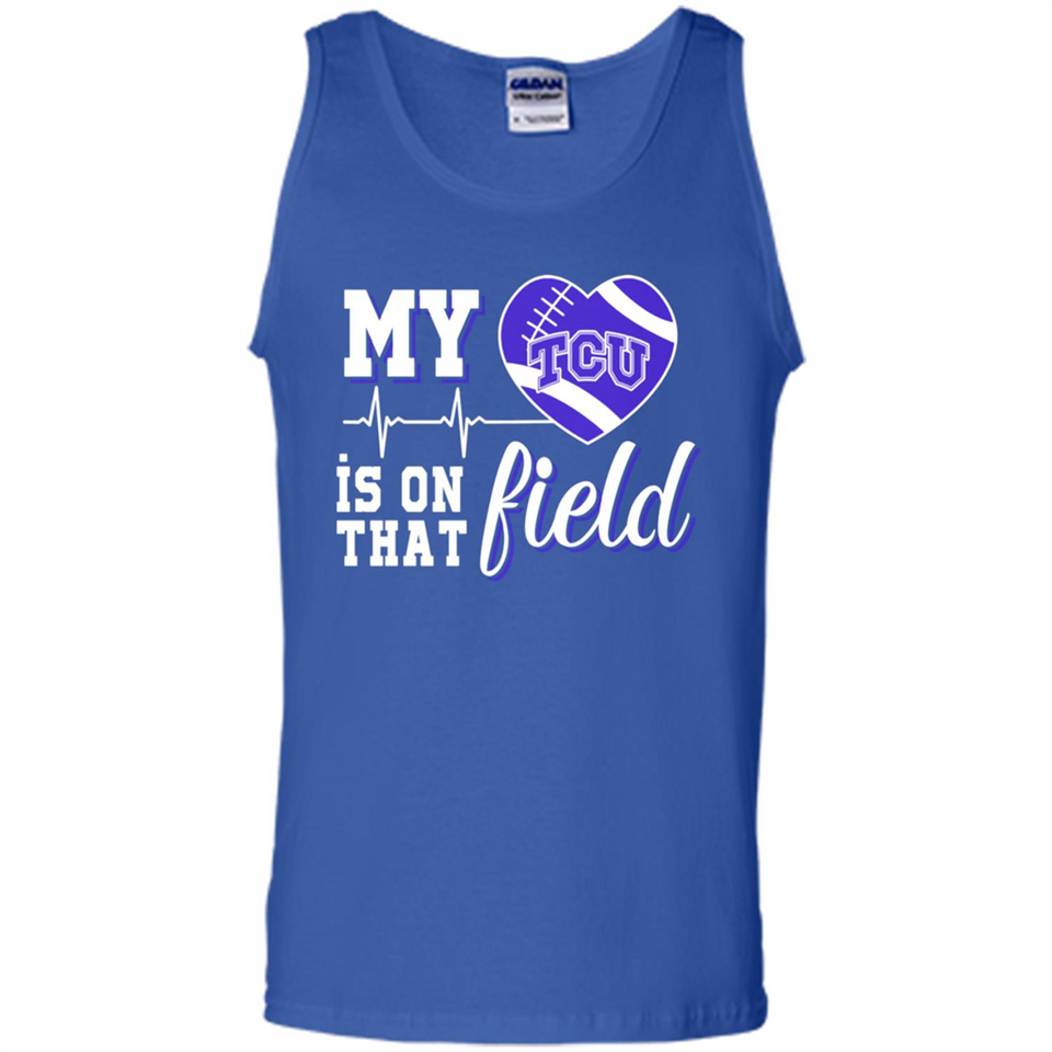 TCU Horned Frogs Football My Heart is on that Field - Tank Top
