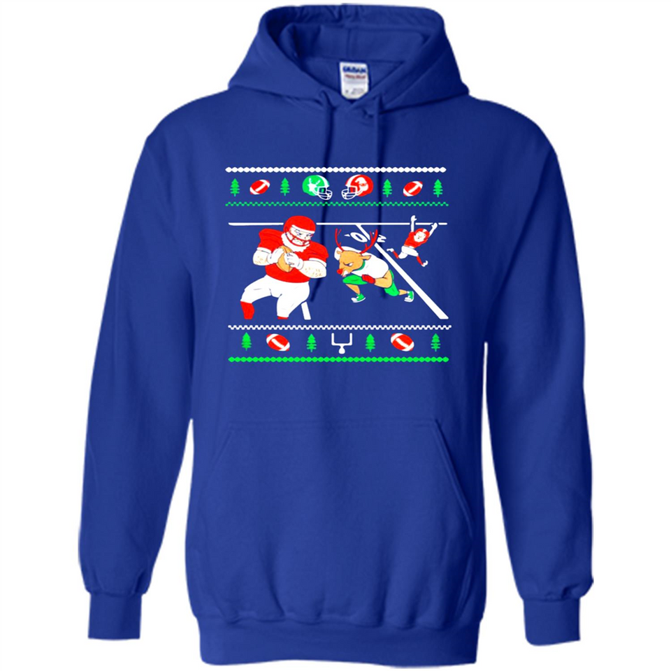 Santa vs Deer Football Ugly Christmas PINGPONG