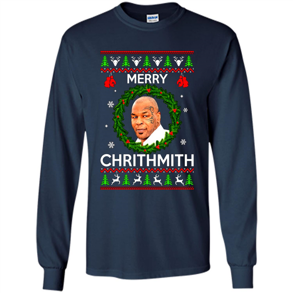 Mike Tyson Merry Chritmith Christmas Sweatshirt PINGPONG