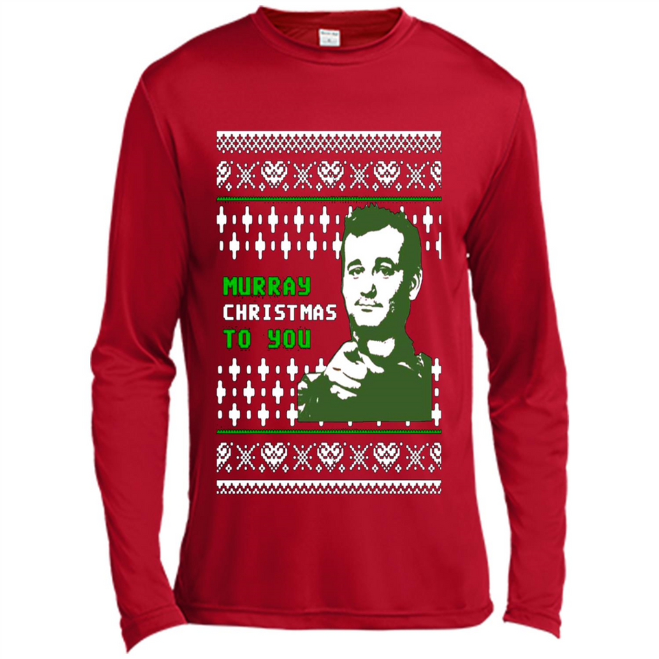 Murray Christmas to you ugly sweatshirt PINGPONG