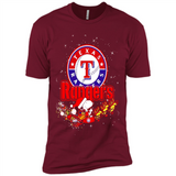 Snoopy Christmas Texas Rangers - Premium Short Sleeve T-Shirt