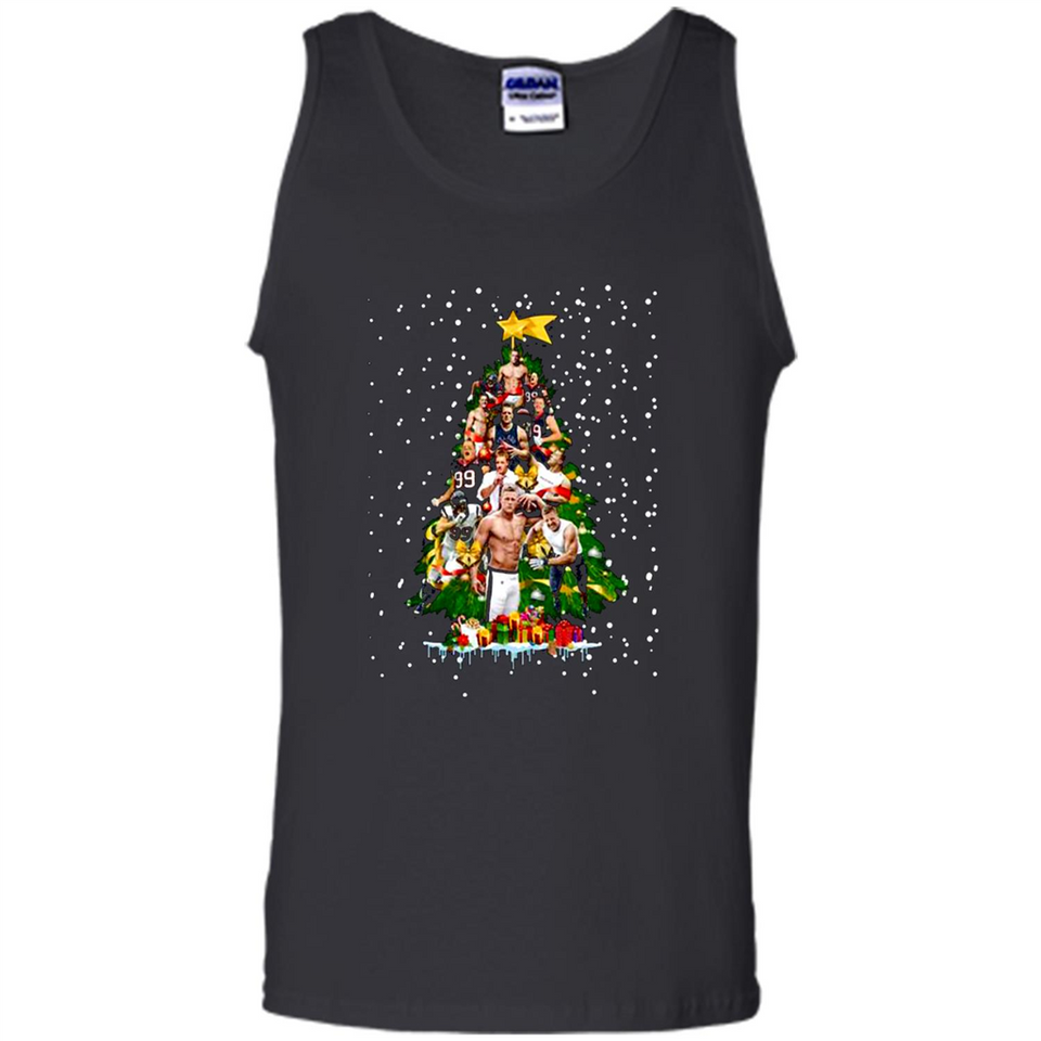 J.J. Watt Christmas Tree ugly sweater PINGPONG