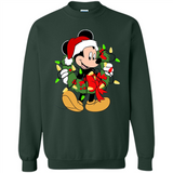 Disney Mickey Mouse Christmas Lights Sweatshirt - Sweatshirt