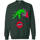 GRINCH HAND HOLDING CLEVELAND CAVALIERS GLITTER CHRISTMAS PINGPONG