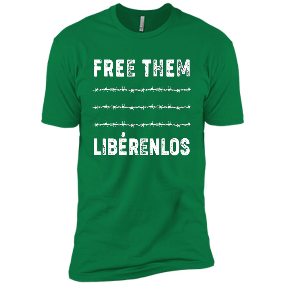 Peaceful Communities- Free Them Liberenlos Shirt PINGPONG - Premium Short Sleeve T-Shirt