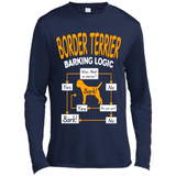 Border Terrier Barking Logic - Canvas Long Sleeve T-Shirt