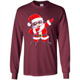 Christmas shirt Dabbing Santa Claus Xmas Gift - Long Sleeve T-Shirt