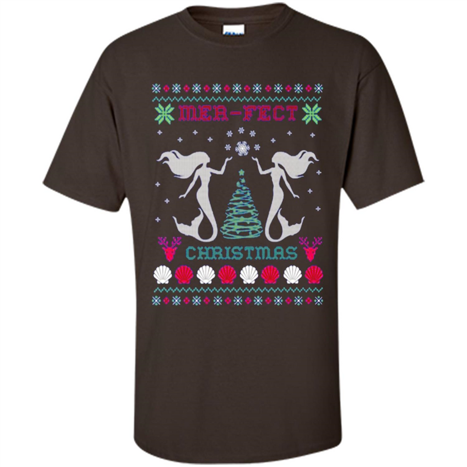 Mermaid Mer-Fect Ugly Christmas Sweater - Shirt
