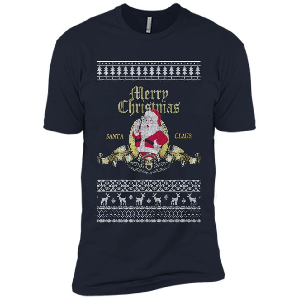 Christmas Santa Goldwyn Mayer Logo - Premium Short Sleeve T-Shirt